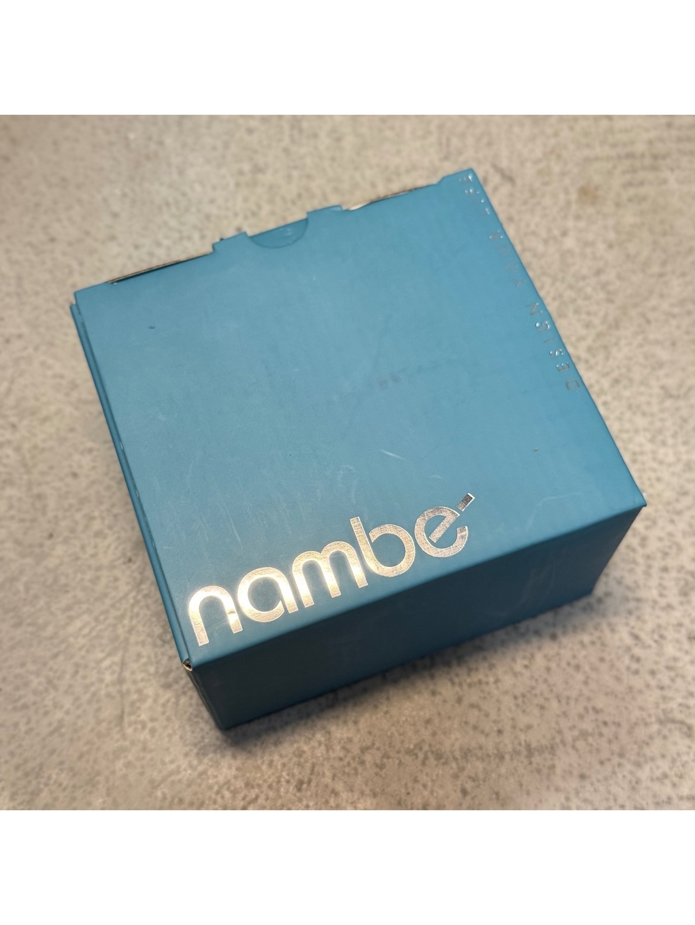 Nambe Pop Salt & Pepper Shakers Ocean Blue 2.5" Square Set